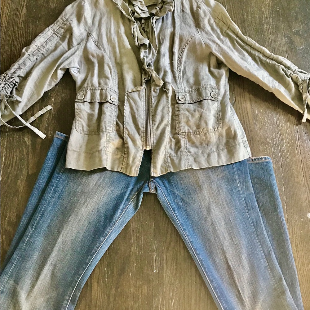 Willi Smith 100% Linen Jacket